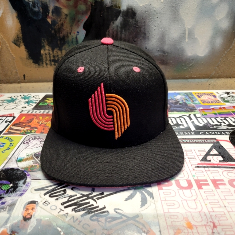 Portland Trailblazers Mitchell & Ness Fitted